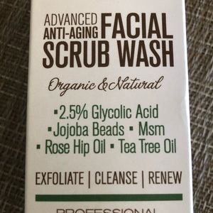 Organic Anti-Aging Facial Scrub Wash - 4oz